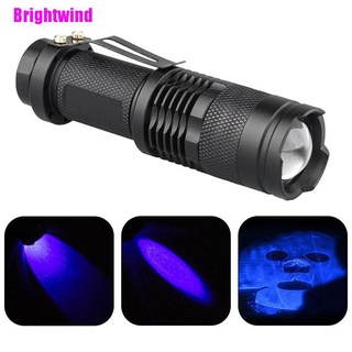 [Brightwind] Linterna LED Ultra violeta UV 365 nm luz negra linterna lámpara de inspección antorcha