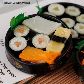 blowgentlywind 1pc 1/6 casa de muñecas miniatura janpanese sushi arroz rollo para muñecas pretender alimento juguete bgw