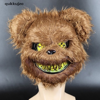 [qukk] máscara de halloween asesino sangriento conejo máscara de peluche oso de peluche cosplay horror máscara 458co