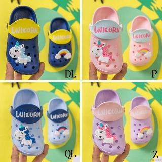 niños lindo jardín zapatos de dibujos animados cerrado dedo del pie sandalias de los niños playa zapatilla de verano
