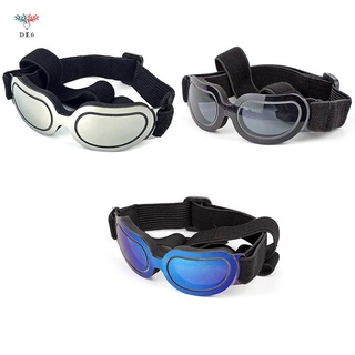 lentes de sol de protección uv impermeables negros para mascotas/perros