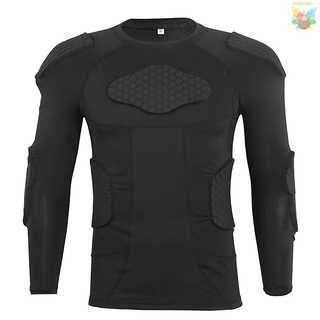 camisa de compresión con almohadilla para entrenamiento de voleibol de fútbol/baloncesto/baloncesto