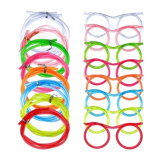 Funny PVC Glasses Straw / Flexible Drinking Tube Drinking Straws for Kids Party Accessories (7)
