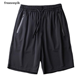 [Fre] Men Casual Shorts Hollow Out Lace Up High Elasticity Breathable Running Short 463CO