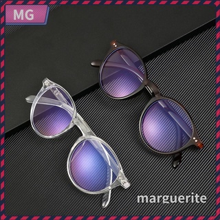 MARGUERITE Unisex moda PC marco redondo Retro ultraligero azul bloqueo gafas de filtro de juego gafas/Multicolor