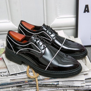 Zapatos de cuero de negocios formales zapatos de los hombres zapatos Kasut Kasut Casual moda Oxfords cuero encaje Formal zapatos de vestir nOvb