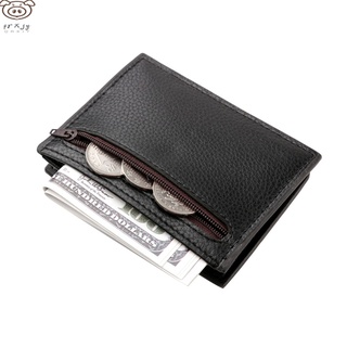 Mini cartera De cuero Pu para hombre/billetera/tarjeta De Crédito/identificación (7)