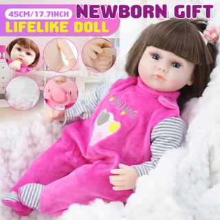 Muñeca Reborn realista de 17 «20»/regalo recién nacido realista/muñecas de silicona suave/juguete