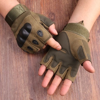 guantes de hombre sin dedos guantes tácticos militares para deportes al aire libre tiro de caza airsoft motocicleta ciclismo guantes de medio dedo