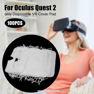 100 pzs almohadillas De repuesto De sudor desechables blanco blanco absorbentes no tejidas Para Oculus Quest 2 (7)