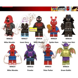Los vengadores niños Lego juguetes Spider-Man: en el Spider-Verse minifiguras Gwen Stacy bloques de construcción Super héroe (1)