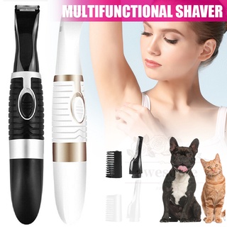 Professional Groom Clipper for Small Areas Hair Cut 3 in 1 Shaver Hair Clipper Nose Hair Trimmer