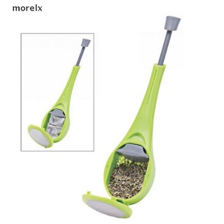 morelx infusor de té hojas de té suelta colador de hierbas especias filtro de silicona difusor verde co