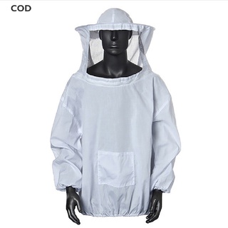 [cod] chaqueta protectora de apicultura velo smock equipo de abeja mantener sombrero manga traje caliente