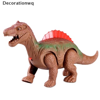 (decorationwq) light up luminoso dinosaurio electrónico walking robot dinosaurio modelo niños juguete regalo en venta