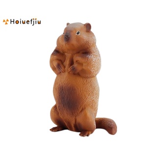 Marmota el Animal figura realista adornos decoración niños juguete