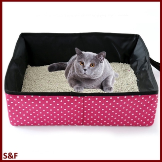 [pet] msf portátil plegable cama inodoro para exteriores mascotas gato suministros de limpieza