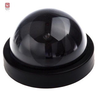 Dummy Security Camera with Dome Shape and 1 Red Flashing Light (1)