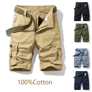 Hombres táctico Cargo pantalones cortos de combate Multi-bolsillo de moda mono pantalones de (1)