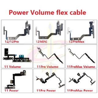 [yg]cable Flexible de volumen encendido apagado Original para Iphone Xr x xs xs max 11 11Pro 11Promax 12mini 12 12Pro 12Promax