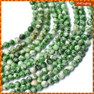 cuentas de piedras preciosas de 4 mm, color verde natural, jade, redondas, 15\\\" para hacer joyas (1)