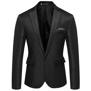 traje de hombre casual negocios slim fit formal un botón blazer (2)