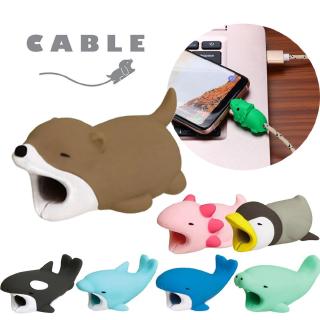 Protector De cable Para cable De datos Para Iphone y Celulares con dibujo De animales