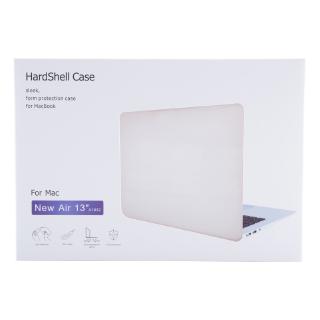 Funda para ordenador portátil para MacBook Air 13 Touch ID 2019 2020 9 Shell duro intermitente caso + cubierta de teclado transparente (8)
