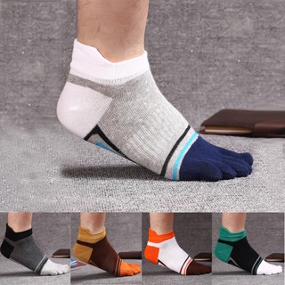 calcetines suaves transpirables de algodón de cinco dedos/calcetines deportivos casuales para correr