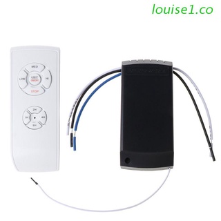 louise1 220v/110v ventilador de techo lámpara de control remoto kit de control inalámbrico interruptor universal