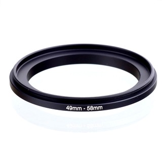 adaptador de anillo de lente convertidor dual macho de 49-58 mm para filtros cpl nd uv