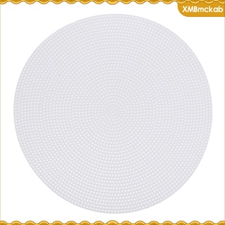 bordado elaboración de plástico en forma de lona círculo para proyectos de hilo blanco (5)