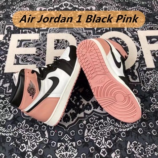 Zapatos Nike Air Jordan 1 Rosa negra de tubo Alto Para hombre y mujer 108 colores (1)
