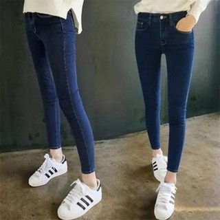 Verano de la moda de las mujeres pantalones elásticos de cintura media lápices de mujer jeans