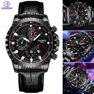 Men's Quartz Watch White Steel Strap Luminous Deep Waterproof Fashion Classic Watch Gifts for Males