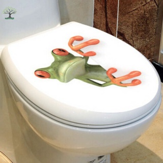 crazy green frog shore pared coche baño inodoro asiento tapa tapa pegatina pegatina decoración del hogar suministros (1)