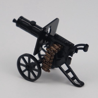 compatible con lego military series pequeñas partículas bloques de construcción de piezas con ruedas cañón arma conjunto diy rompecabezas modelo de juguete regalo (6)