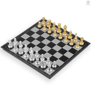 Juego de ajedrez magnético plegable fieltro juego de ajedrez conjunto portátil de viaje al aire libre juguete