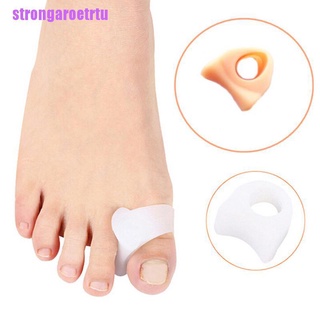 [strongaroertu] 1 par de separadores de dedo del dedo del dedo del dedo del dedo del pie de Gel de silicona separador de alisador para aliviar el dolor