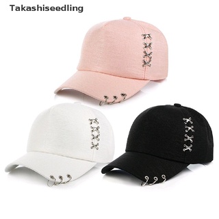 Takashiseedling/ KPOP sombrero Piercing anillo béisbol ajustable gorra Hip Hop Snapback gorra moda productos populares