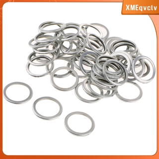50 Pieces Engine Oil Drain Plug Washers Seals Rings Size: (4)