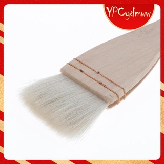 2 pzs pinceles profesionales de arte de lana para cabello plano puntiagudo pintura de pared de 1-2 pulgadas (7)