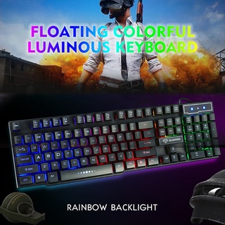 amp* Mechanical Gaming Keyboard GK50 Rainbow Backlight Anti-Ghosting RGB Backlit