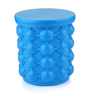 Bs cubo de hielo de silicona cubo de hielo cubo de hielo almacenamiento cubo de silicona conveniente azul 0928