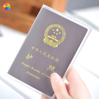 1 pieza transparente cubierta de pasaporte impermeable bolsas de pasaporte pasaporte funda protectora YKSB