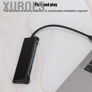 Xuroes 6 in 1 USB3.1 Type-C HUB HDMI/USB/TF Docking Station Power Adapter for PC Laptop
