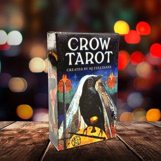 [kaou] 78 unids/set tarot juego de cartas de tarot relajante misterioso suave cuervo tarot para adultos (4)