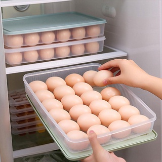 Cocina 24 Rejilla Huevo Caja Refrigerador Fresco Mantenimiento De Almacenamiento De Huevos Picnic G6X0 Portátil Z1P7