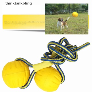 th4co pelota de entrenamiento de goma indestructible para mascotas/juguete para perros con cuerda resistente a mordeduras martijn