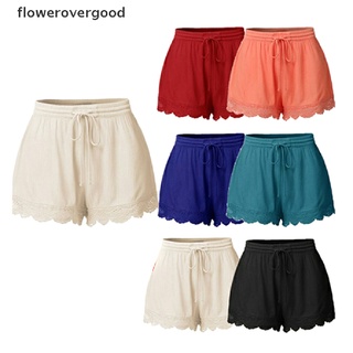 FGCO Women Lace UP Solid Shorts Casual Loose Short High Waist Hot Pants Plus Size New